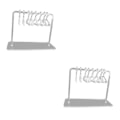 Miniatyrbild 2 av 5: 1/2/3 Söt Örhänge Display Stand Mini klädhängare Rack Dekor för Clear 15 x 6 x 11cm 2Set