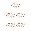 Miniatyrbild 1 av 5: 1/2/3/5 Högklackade spetsar Kranar Skoreparationsbyte Apricot Fine 12mm 12mm Thin Pin 5Set