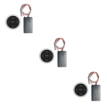 Miniatyrbild 5 av 5: 1/2/3/5 Universal Wireless Bluetooth Media Button 7 Key for För Silver 46x12mm 3Set