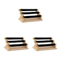 Miniatyrbild 2 av 5: 1/2/3 Fristående Ringar Display Hållare Showcase Hållare för hemmet Black 20 x 10 x 9.5cm 3PCS