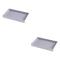 Miniatyrbild 4 av 5: 1/2/3/5 Stapelbar smyckesbricka Multipurpose Portable Velvet för Empty Tray Style A 2Set