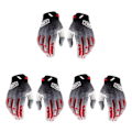 Miniatyrbild 5 av 5: 1/2/3/5 polyester Lätt och hållbar motorcykel som andas black L 3Set