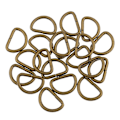 Miniatyrbild 5 av 5: 1/3/5 100 Pieces Alloy DIY D För Dee Ringar för Webbing Bronze 12x8x1.8m 5Set