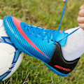 Miniatyrbild 5 av 5: 2 delar gummifotbollssko Bärbara sportfotbollsskor Blue Size 34