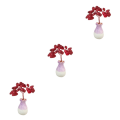 Miniatyrbild 4 av 5: 1/2/3/5 Mini Crystal Tree Wealth Luck Tree Positiv energi för Red crystal 5cm 3Set