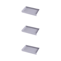 Miniatyrbild 1 av 5: 1/2/3/5 Stapelbar smyckesbricka Multipurpose Portable Velvet för Empty Tray Style A 3Set