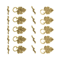 Miniatyrbild 2 av 5: 1/2/3 10 set Leaf OT Toggle Clasps Smycken Clasp Connectors Golden 1Set