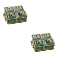 Miniatyrbild 2 av 5: 1/2/3 Nordic Style Divided Dishes Square för Reception Room 4 Grids 2Set