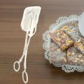 Miniatyrbild 4 av 5: 1/2 kökstång Matserveringstång Dessertklämma Square Silver 1Set