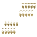 Miniatyrbild 2 av 5: 1/2/3 10 set Leaf OT Toggle Clasps Smycken Clasp Connectors Golden 2Set