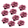 Miniatyrbild 1 av 5: 1/2/3/5 10 stycken Camellia Flower Heads för gör-det-själv-hårtillbehör Fuchsia 4.5cm 1Set