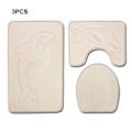 Miniatyrbild 5 av 5: 1/2 3pack/lot Halkfri Chenille Badmatta Lätt att installera PJ210611-B001 1Set