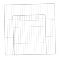 Miniatyrbild 1 av 5: 1/2/3 Pet lekhage Dörrbur Metalltråd inomhus staket Kaninvalp White Dense Grid 35 x 35CM 1Set
