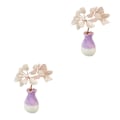 Miniatyrbild 1 av 5: 1/2/3/5 Mini Crystal Tree Wealth Luck Tree Positiv energi för Pink crystal 5cm 2Set