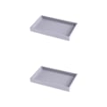 Miniatyrbild 1 av 5: 1/2/3/5 Stapelbar smyckesbricka Multipurpose Portable Velvet för Empty Tray Style A 2Set
