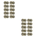 Miniatyrbild 3 av 5: 1/2/3/5 10 sets kappa vindjacka skjortor osynliga tryckknappar bronze 2PCS