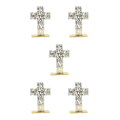 Miniatyrbild 3 av 5: 1/2/3/5 Stående krucifix Jesus Scriptures Cross Bön Gold 20cm 5Set
