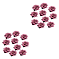 Miniatyrbild 1 av 5: 1/2/3/5 10 stycken Camellia Flower Heads för gör-det-själv-hårtillbehör Fuchsia 4.5cm 2Set