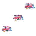 Miniatyrbild 5 av 5: 1/2/3/5 20 stycken Blandade färger Flower Polymer Clay Beads fynd 35mm 3Set
