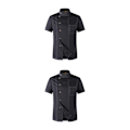 Miniatyrbild 1 av 5: 1/2/3 Svart Lätt att rengöra Chef Coat Button Chef Uniformer För black xxl 2Set