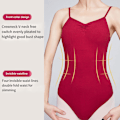 Miniatyrbild 5 av 5: 1/2/3 Dance Body Balett Leotard Dansoutfit Andas Wine Red L 1 Pc