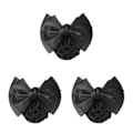 Miniatyrbild 4 av 5: 1/2/3/5 tyg lätt att bära Elastiska hårnät för moderiktiga Two Bows-black 3Set
