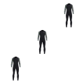 Miniatyrbild 2 av 5: 1/2/3/5 Mens Front Zip Våtdräkt för dykning Surfing och simning black XXXL 3PCS