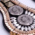 Miniatyrbild 2 av 5: 1/2/3/5 Epaulets tofs axelbrädor Legering för kläder Black 6.7x11cm 1Set