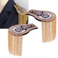 Miniatyrbild 4 av 5: 1/2/3/5 Epaulets tofs axelbrädor Legering för kläder Gold 6.7x11cm 1Set