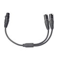Miniatyrbild 3 av 5: 1/5 1x 3-Pin XLR Hane Plug to Dual 2 Hona För Jack Y Splitter 1Set