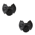 Miniatyrbild 3 av 5: 1/2/3/5 tyg lätt att bära Elastiska hårnät för moderiktiga Two Bows-black 2Set