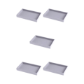 Miniatyrbild 2 av 5: 1/2/3/5 Stapelbar smyckesbricka Multipurpose Portable Velvet för Empty Tray Style A 5Set