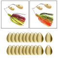 Miniatyrbild 2 av 5: 1/2/3/5 20x metallslät finish för fiskedrag gör DIY Kit Gold B 1Set