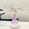 Miniatyrbild 2 av 5: 1/2/3/5 Mini Crystal Tree Wealth Luck Tree Positiv energi för White crystal 5cm 1Set