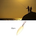 Miniatyrbild 4 av 5: 1/2/3/5 20 stycken Fiskedrag Verklighetstrogna fiskedrag Reflekterande Gold S 1Set