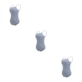 Miniatyrbild 2 av 5: 1/2/3 Dance Body Balett Leotard Dansoutfit Andas Light Gray M 3PCS