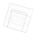 Miniatyrbild 3 av 5: 1/2/3 Pet lekhage Dörrbur Metalltråd inomhus staket Kaninvalp White Dense Grid 35 x 35CM 1Set