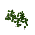 Miniatyrbild 1 av 5: 1/2/3 50 stycken bollformade modellträd DIY Landskapslandskap N Grass Green 1Set