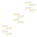 Miniatyrbild 2 av 5: 1/2/3/5 20 stycken Fiskedrag Verklighetstrogna fiskedrag Reflekterande Gold M 3Set