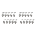 Miniatyrbild 2 av 5: 1/2/3 10 set Leaf OT Toggle Clasps Smycken Clasp Connectors Silver 2Set