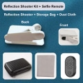 Miniatyrbild 5 av 5: 1/2/3/5 Telefon Spegel Reflektion Clip Bred Applicering Lätt att White remote control 1 Pc