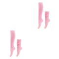 Miniatyrbild 4 av 5: 1/2/3/5 2 stycken Slitstarka Slouch strumpor Elasticitet och utsökt Light Pink 2Set