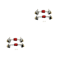Miniatyrbild 2 av 5: 1/2/3 2st Legering CR18P Portalaxlar för Hobby Plus 1/18 CR18P Silver 2Set