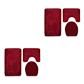 Miniatyrbild 4 av 5: 1/2 3pack/lot Halkfri Chenille Badmatta Lätt att installera PJ210922-A012 2Set