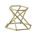 Miniatyrbild 1 av 3: 1/2/3/5 glasobjektiv med kulstativ för mineralprov Hexagon Gold 1Set