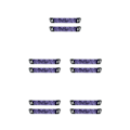 Miniatyrbild 2 av 5: 1/2/3/5 Öronkuddar Kudde Hörselskydd Andas Gamer Rhombus Purple Shock-cushion Beam 5PCS