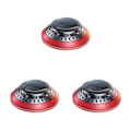 Miniatyrbild 2 av 5: 1/2/3/5 Metal Car Air Freshener Solar Powered Automatic red 3Set