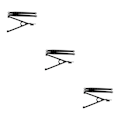 Miniatyrbild 4 av 5: 1/2/3/5 Aluminiumlegering Trigon Support Bar Bakre Support Bar För black 3Set