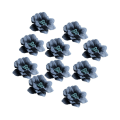 Miniatyrbild 4 av 5: 1/2/3/5 10 stycken Camellia Flower Heads för gör-det-själv-hårtillbehör Dark blue 4.5cm 1Set
