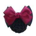 Miniatyrbild 5 av 5: 1/2/3/5 tyg lätt att bära Elastiska hårnät för moderiktiga Two Bows- rose red 2Set